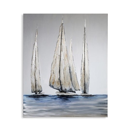 Read more about Sailing canvas oil painting on wooden frame