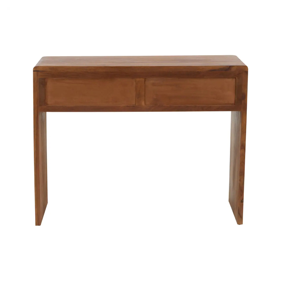 Saki Sheesham Wood Console Table With 2 Doors In Acacia