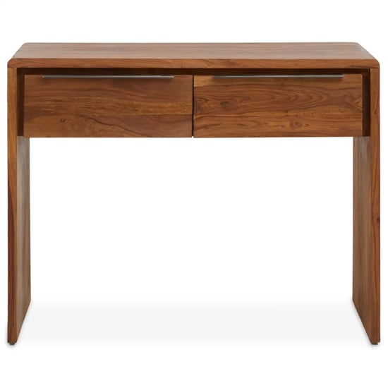 Product photograph of Saki Sheesham Wood Console Table With 2 Doors In Acacia from Furniture in Fashion