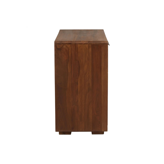 Saki Sheesham Wood Sideboard With 2 Doors In Acacia