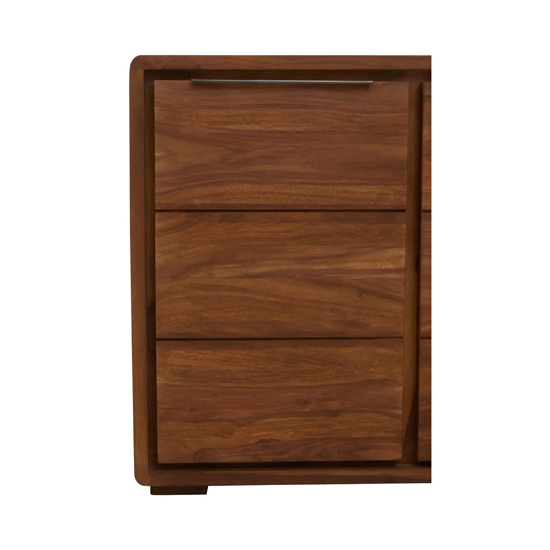 Saki Sheesham Wood Sideboard With 2 Doors In Acacia