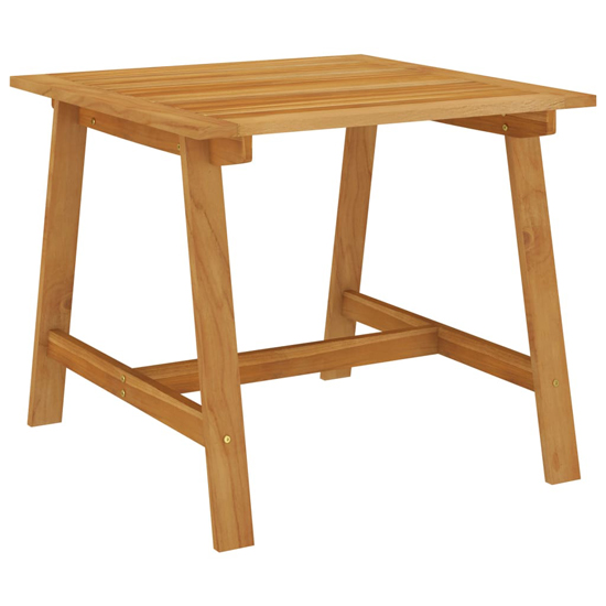 Salado Small Acacia Wood 3 Piece Garden Dining Set In Natural