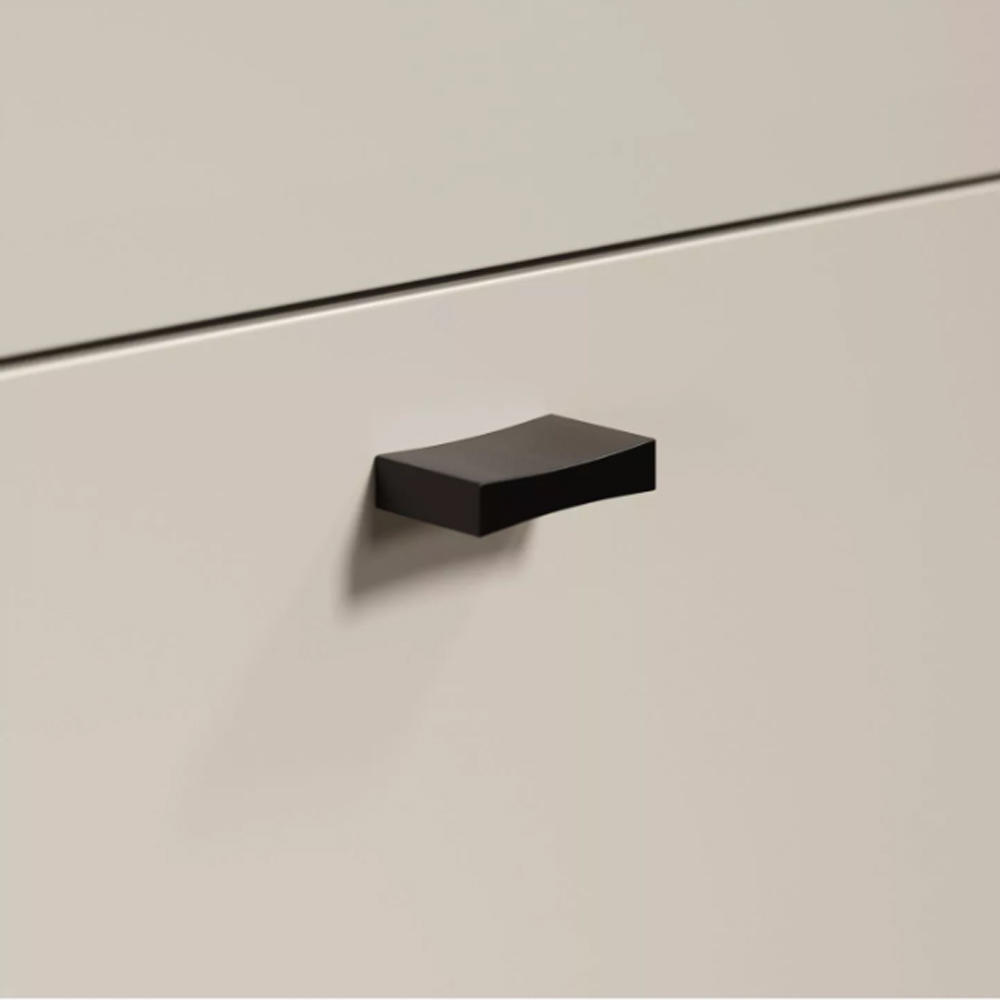 Benvia Wooden Coffee Table with 1 Drawer in Cashmere and Evoke Oak