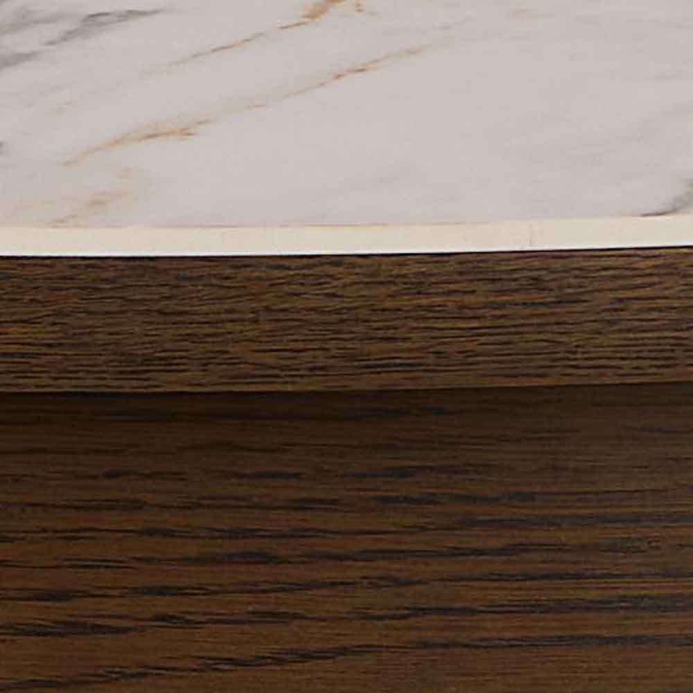 Salida Ceramic Top Extending Dining Table - Smoked Oak