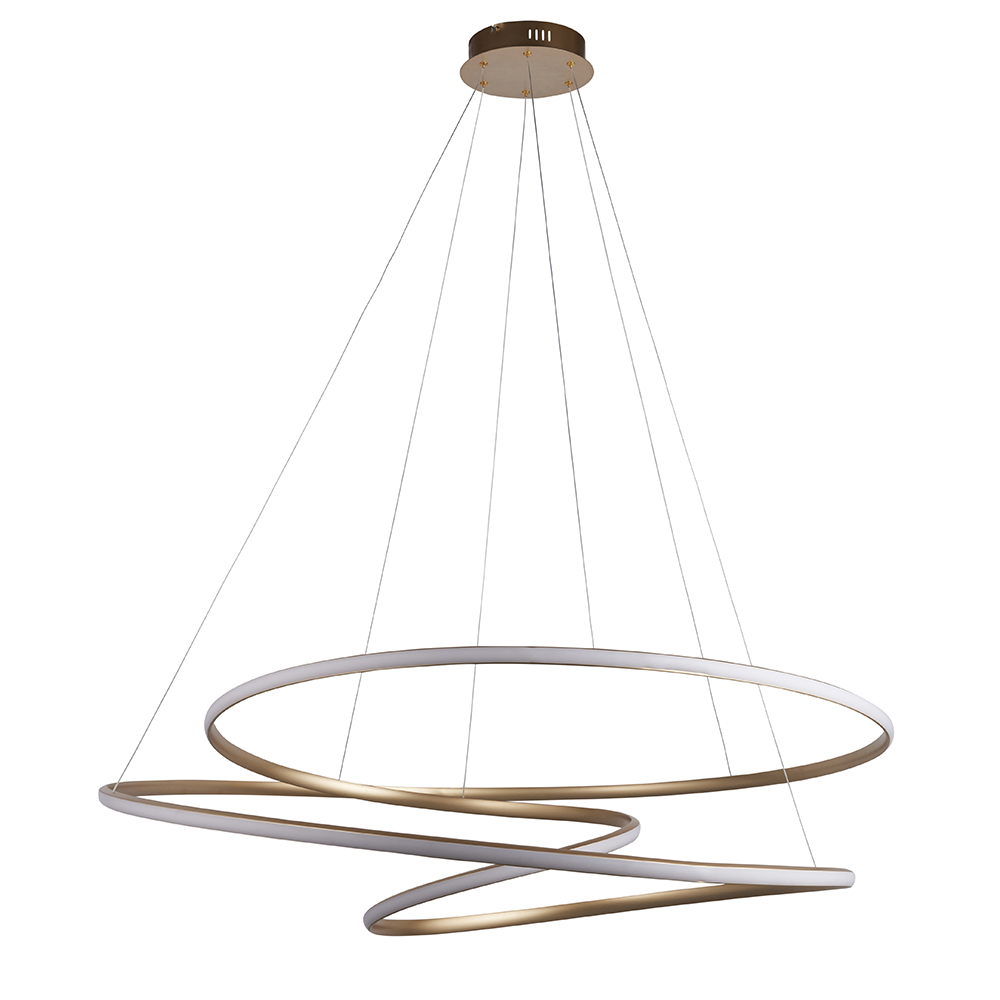 Salina Small Metal Pendant Ceiling Light In Gold