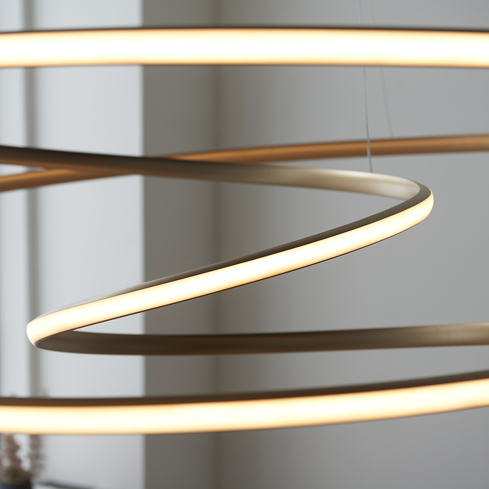 Salina Small Metal Pendant Ceiling Light In Gold