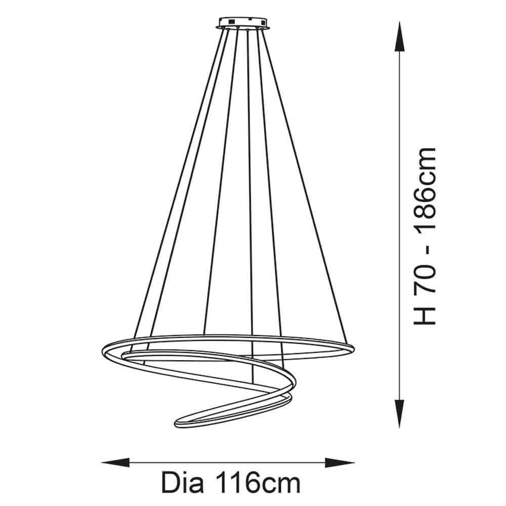 Salina Small Metal Pendant Ceiling Light In Gold