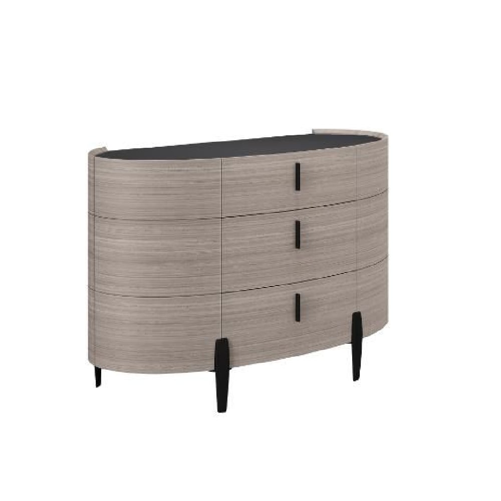 Read more about Salinas small wooden sideboard with 2 doors 3 drawers in beige