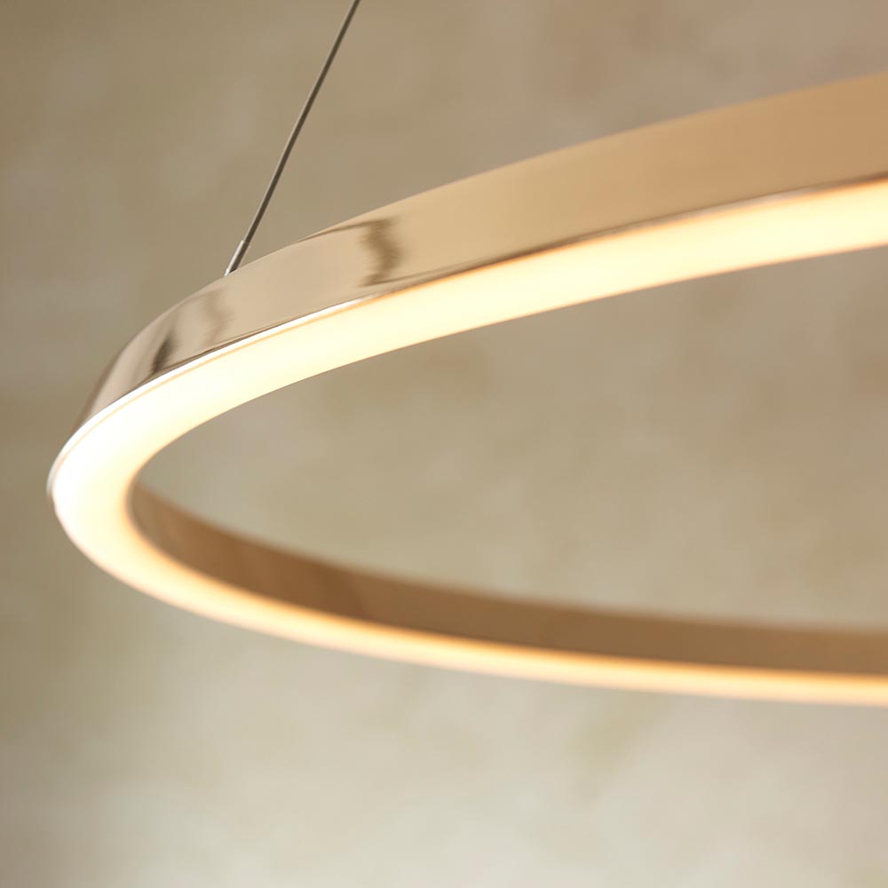Salisbury Metal Pendant Ceiling Light In French Gold
