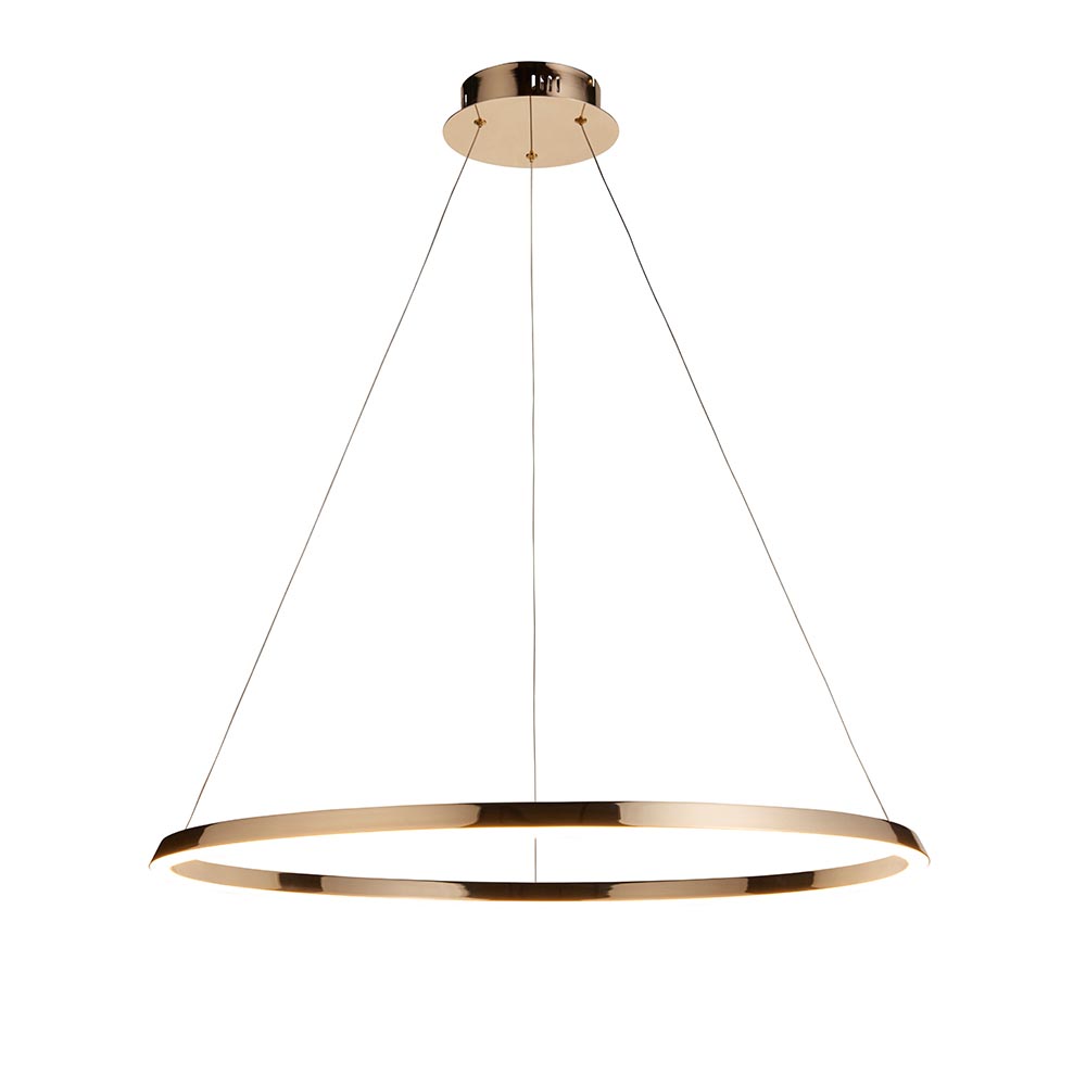 Salisbury Metal Pendant Ceiling Light In French Gold