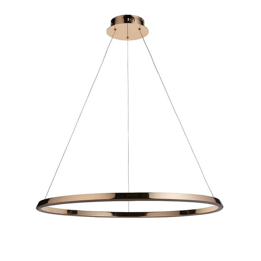 Salisbury Metal Pendant Ceiling Light In French Gold