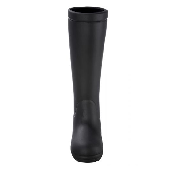 Slalom Ceramic Rubber Boot Umbrella Stand In Matt Black_2