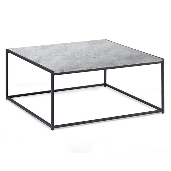 Salome Square Wooden Coffee Table In Concrete Effect Furniture in Fashion