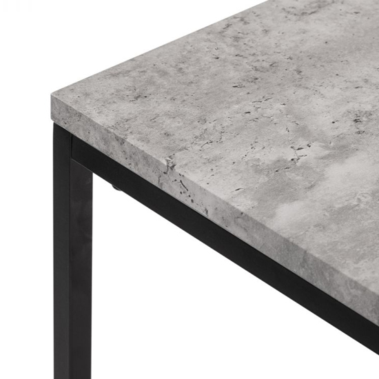 Salome Wooden TV Stand With Shelves In Concrete Effect