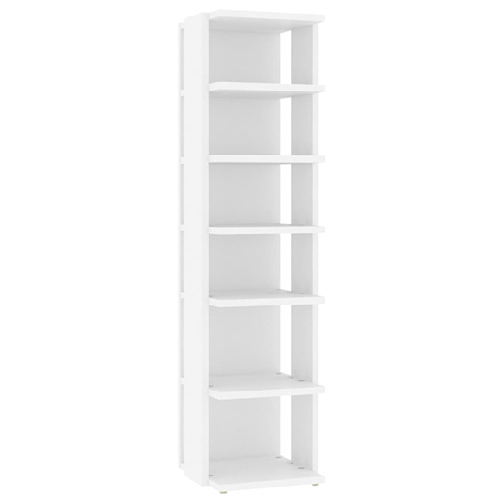 Saloso Set Of 2 Wooden Shoe Storage Racks In White
