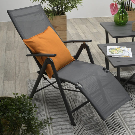 Read more about Salosta reclining relax armchair in carbon black