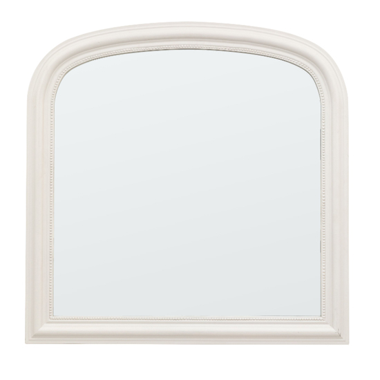 Read more about Salta overmantle wall mirror in stone wooden frame
