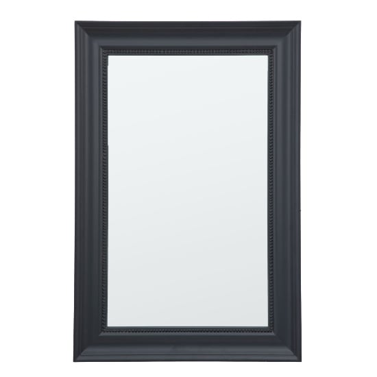 Salta Small Wall Mirror In Lead Wooden Frame