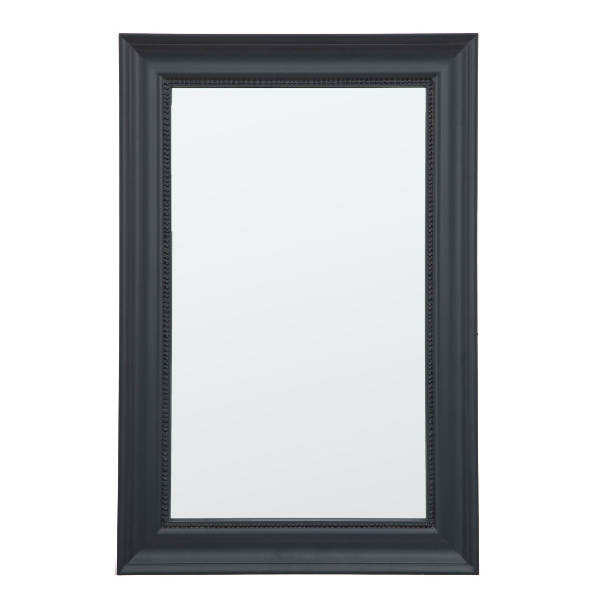 Salta Small Wall Mirror In Lead Wooden Frame