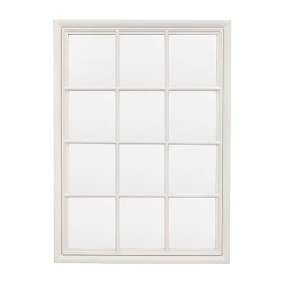 Product photograph of Salta Window Wall Mirror In Stone Wooden Frame from Furniture in Fashion