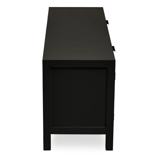 Salta Wooden TV Stand With 2 Doors In Black