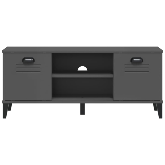 Widnes Wooden Shoe Storage Bench In Anthracite Grey