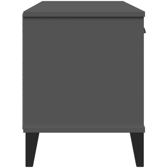 Widnes Wooden Shoe Storage Bench In Anthracite Grey