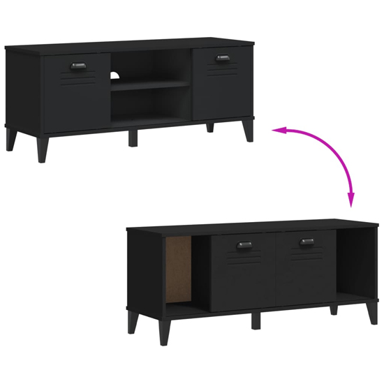 Widnes Wooden Shoe Storage Bench In Black