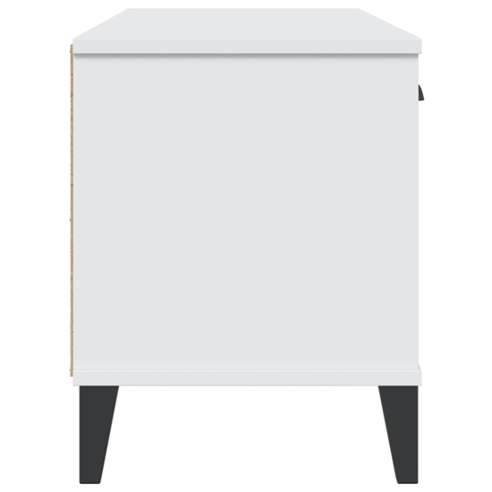 Widnes Wooden Shoe Storage Bench In White