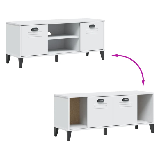 Widnes Wooden Shoe Storage Bench In White