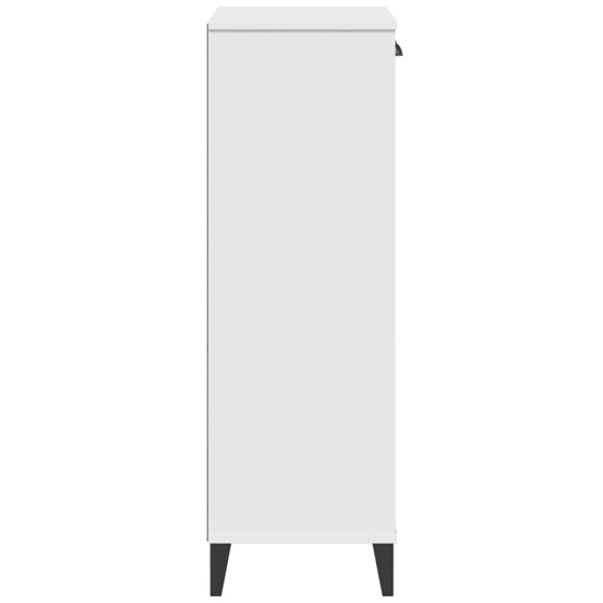 Widnes Wooden Shoe Storage Cabinet With 2 Doors In White