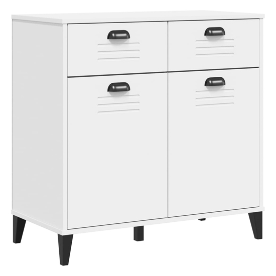 Widnes Wooden Sideboard With 2 Drawers In White