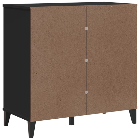 Widnes Wooden Sideboard With 3 Drawers In Black