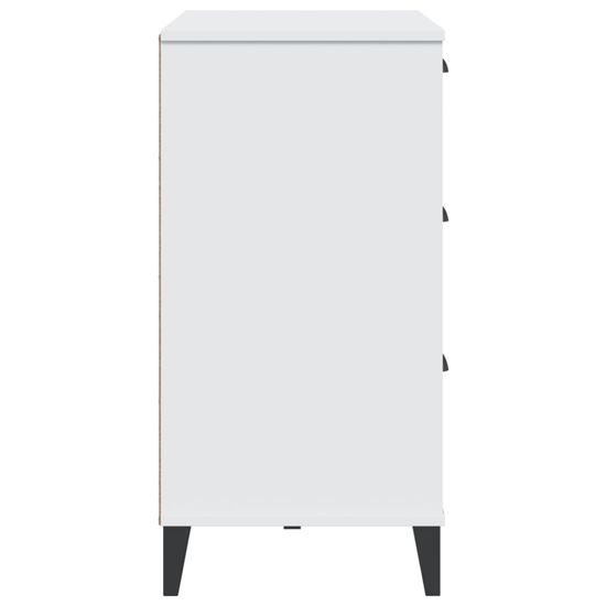 Widnes Wooden Sideboard With 3 Drawers In White