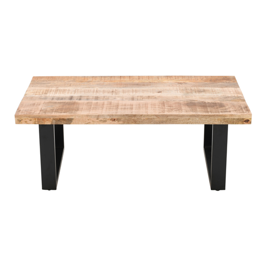 Salter Solid Mangowood Coffee Table In Rough Swan