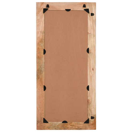 Salter Solid Mangowood Extra Long Wall Mirror In Rough Swan