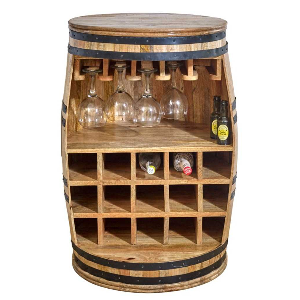 Salter Wooden Drinks Cabinet In Natural