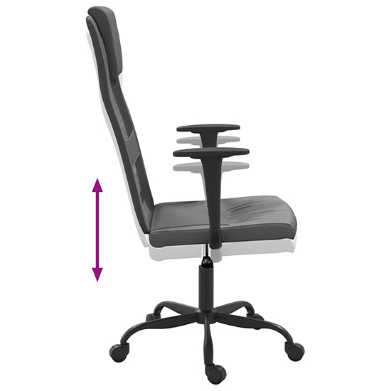 Salvo Mesh Fabric Home And Office Chair In Grey