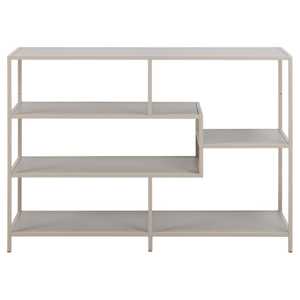 Salvo Steel Bookcase With 4 Shelves - Grey