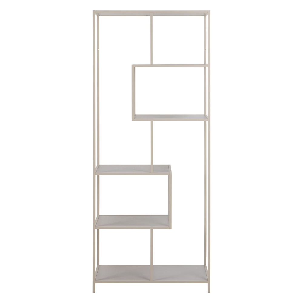 Salvo Steel Bookcase With 5 Shelves - Grey