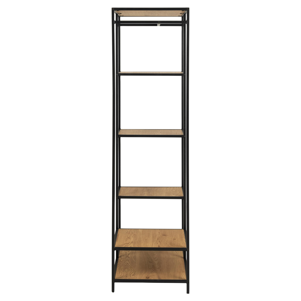 Salvo Wooden Clothes Rack With 5 Shelves In Matt Wild Oak