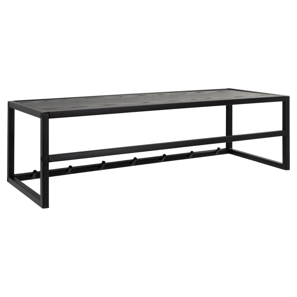 Salvo Wooden Clothes Rack In Ash Black
