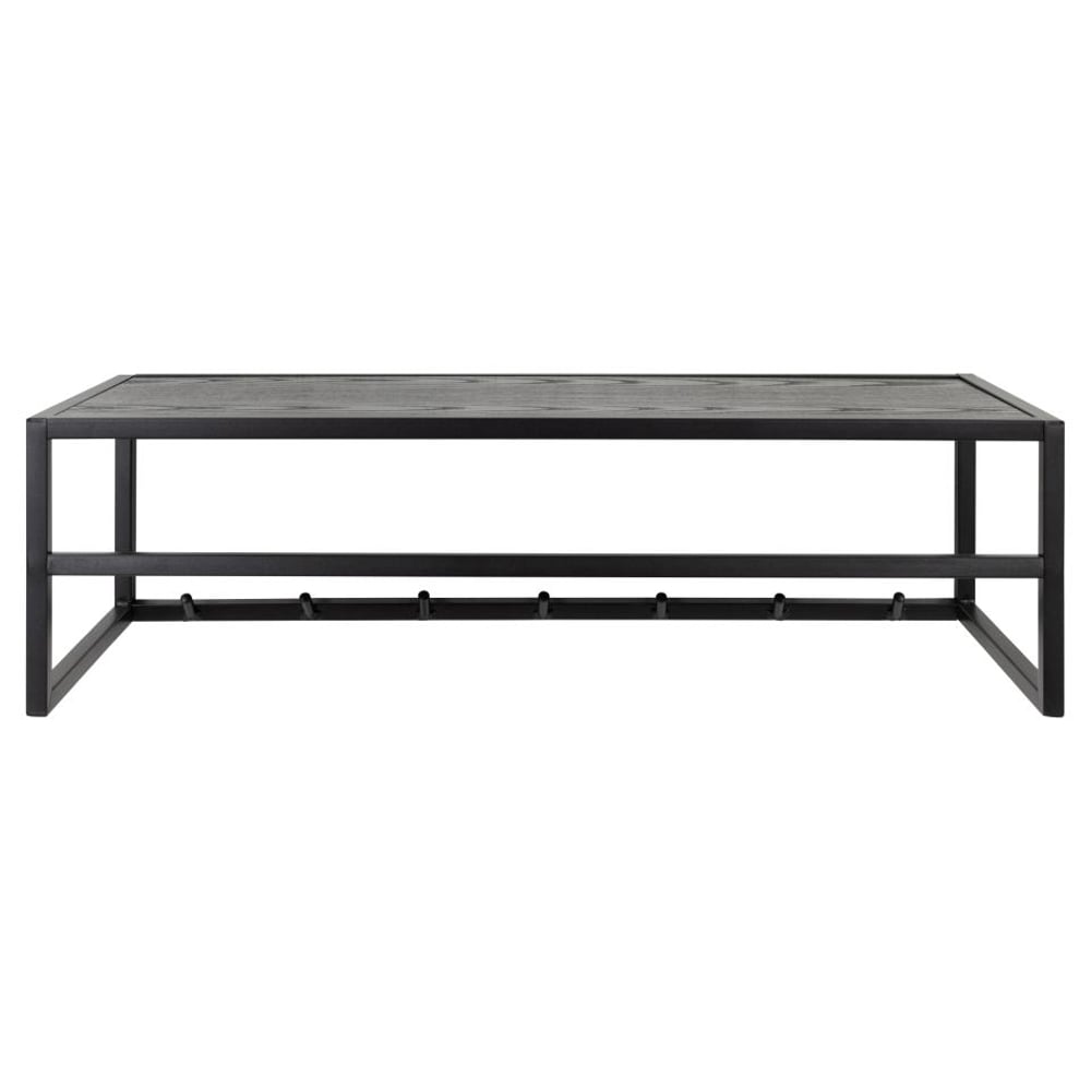 Salvo Wooden Clothes Rack In Ash Black