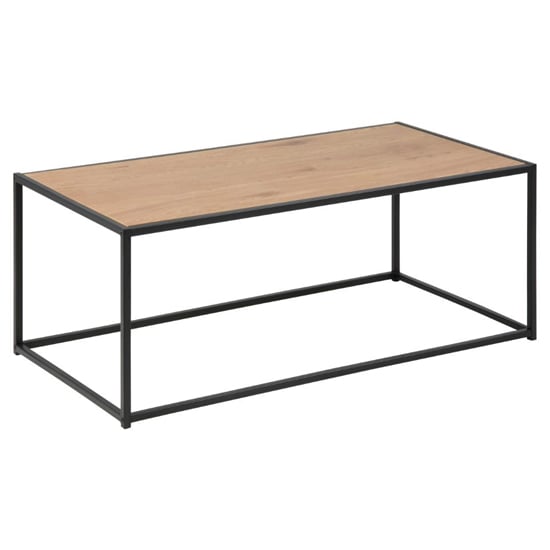 Product photograph of Salvo Wooden Coffee Table Rectangular In Matt Wild Oak from Furniture in Fashion