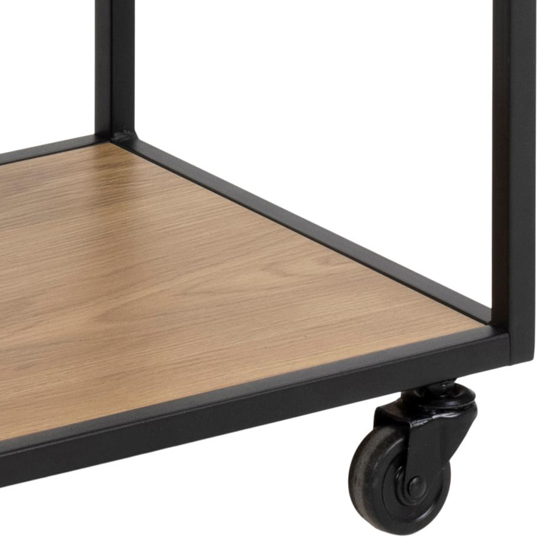 Salvo Wooden Drinks Trolley With 3 Shelves In Matt Wild Oak_5