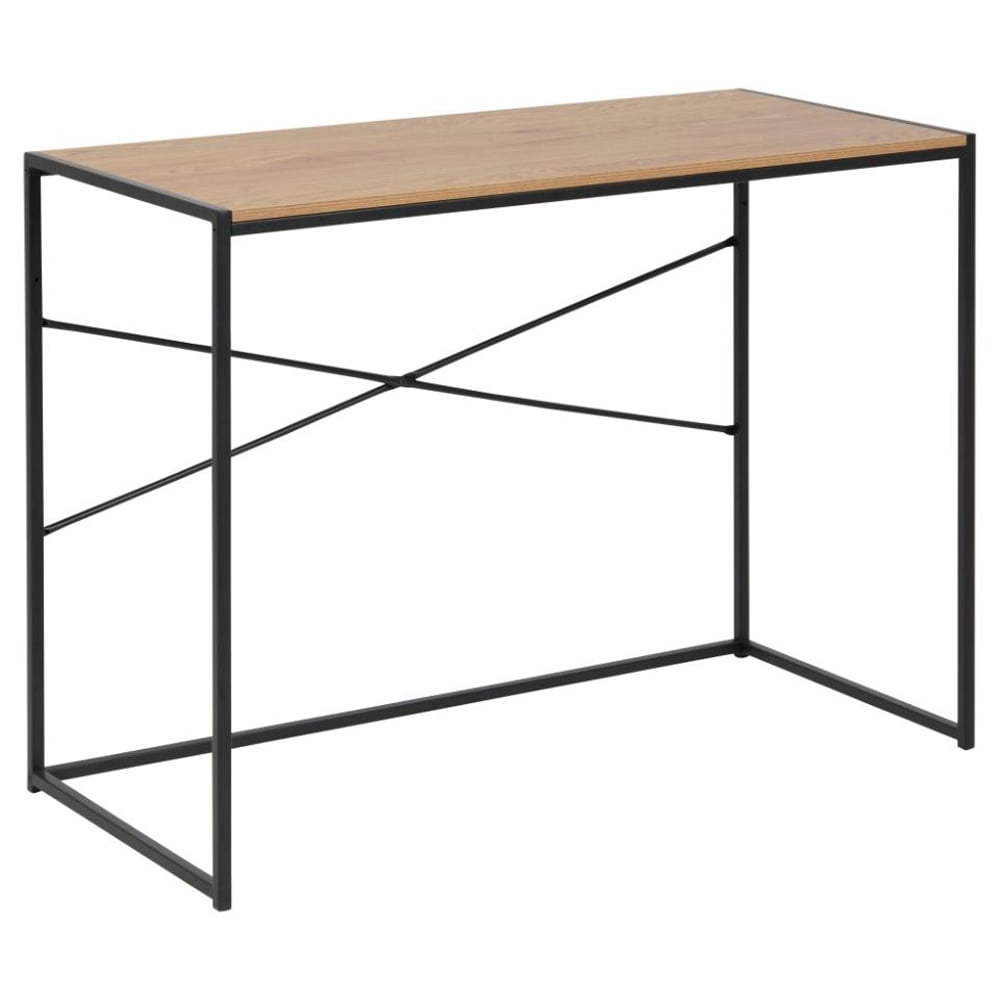 Salvo Wooden Laptop Desk In Matt Wild Oak