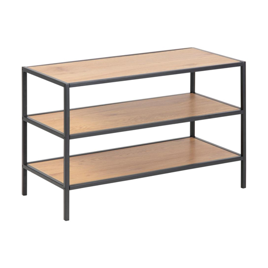 Salvo Wooden Shoe Storage Rack In Matt Wild Oak thumbnail
