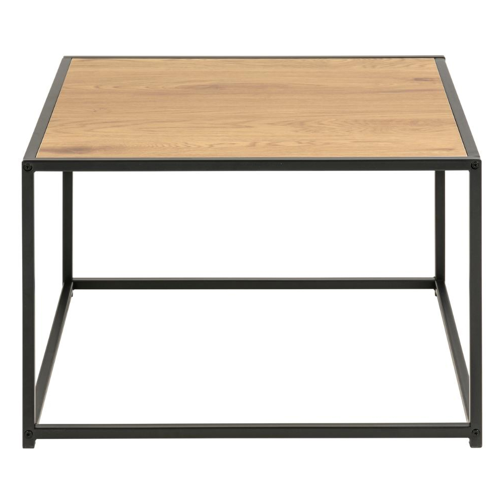 Salvo Wooden Square Coffee Table In Matt Wild Oak