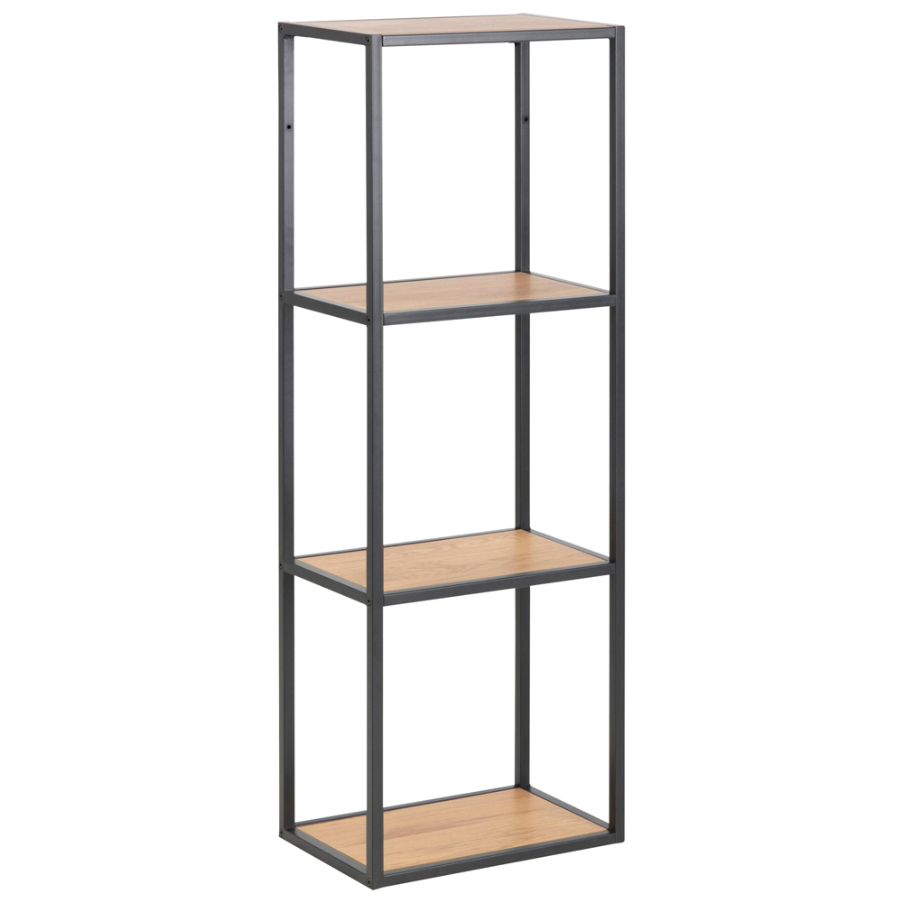 Salvo Wooden Wall Shelf With 3 Shelves In Matt Wild Oak