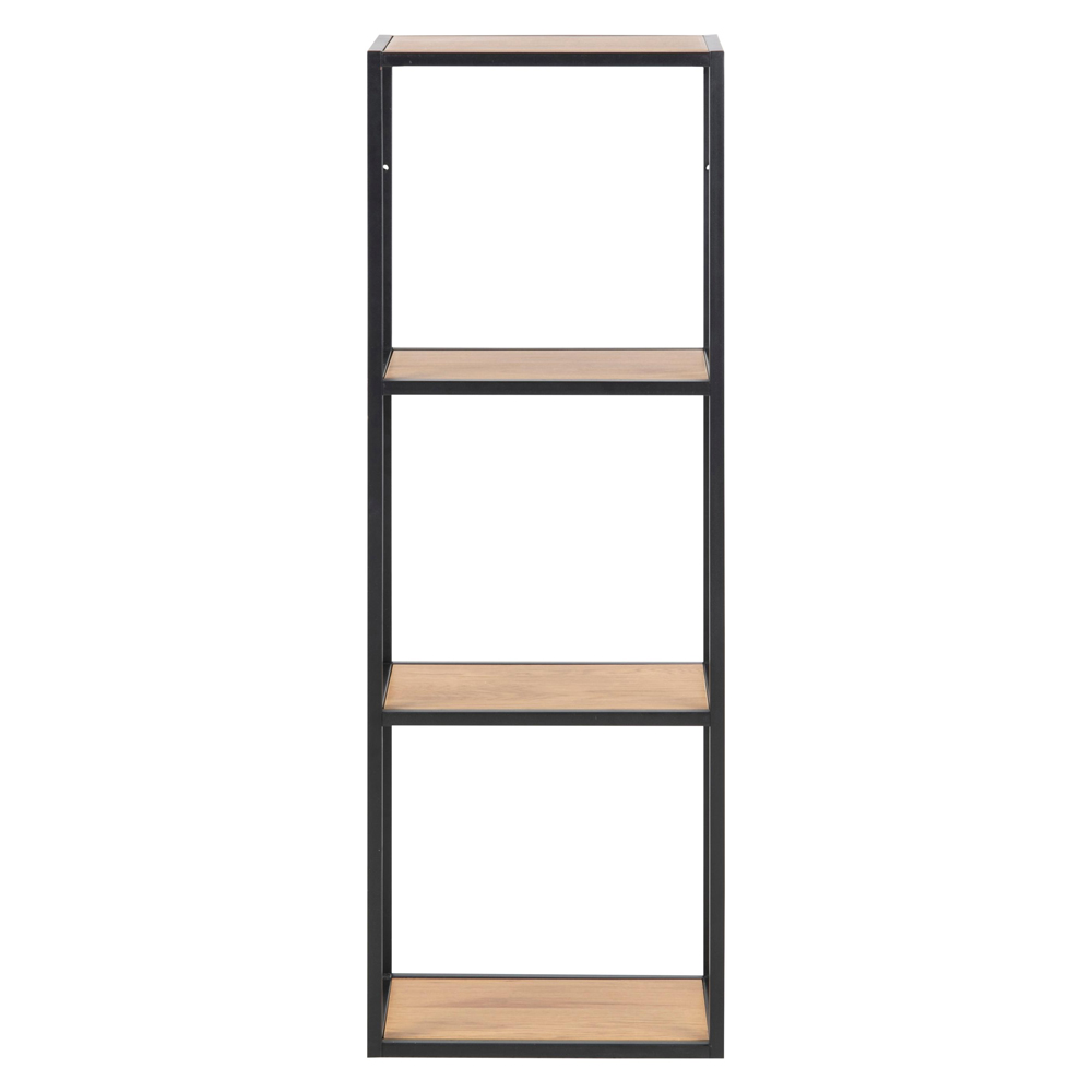 Salvo Wooden Wall Shelf With 3 Shelves In Matt Wild Oak